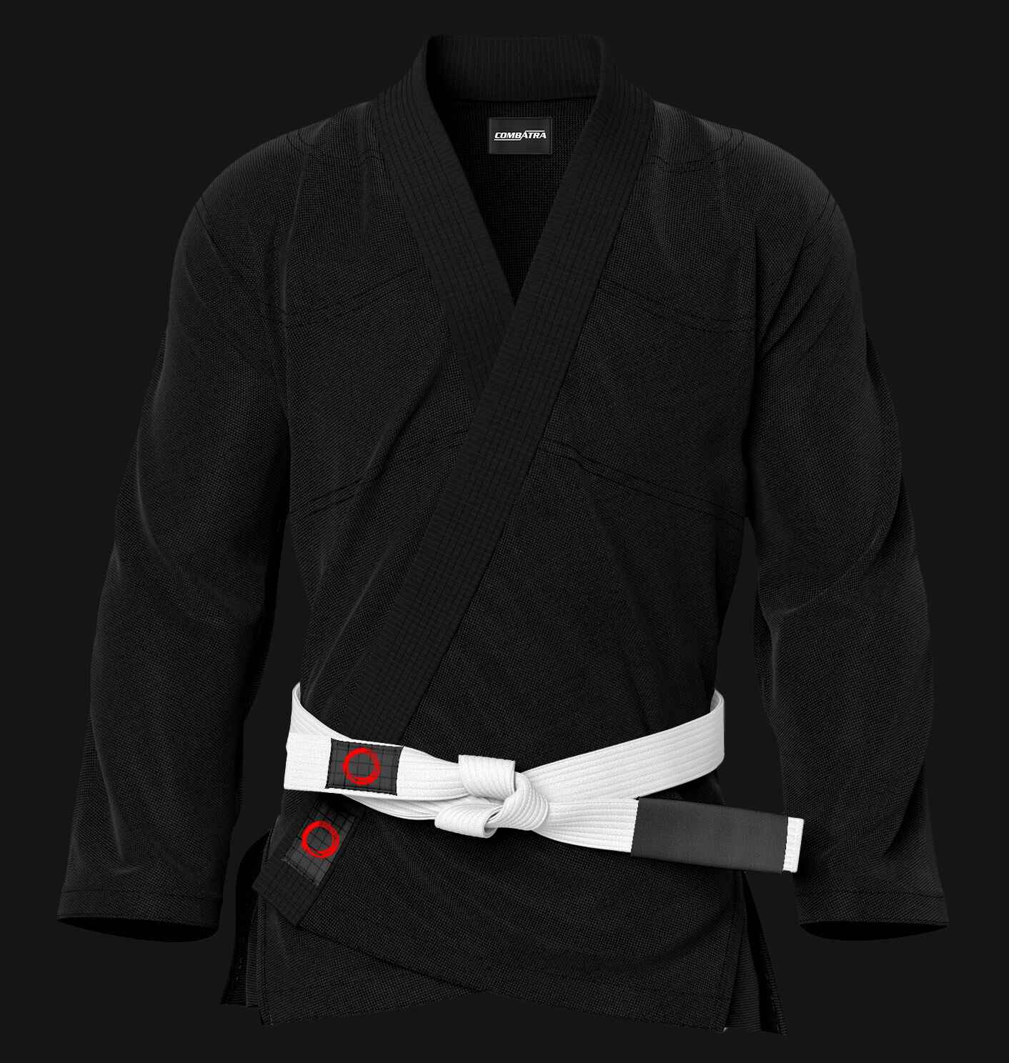 Combatra Black Brazilian Jiu-Jitsu Gi Jacket