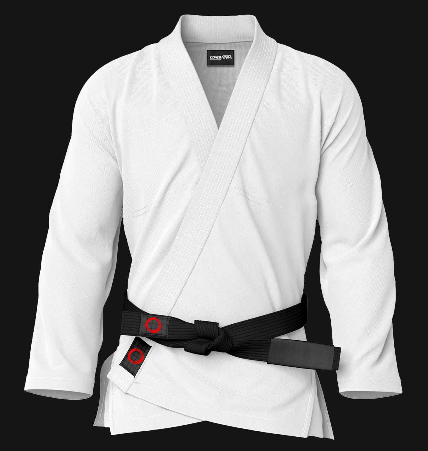 Combatra White Brazilian Jiu-Jitsu Gi Jacket