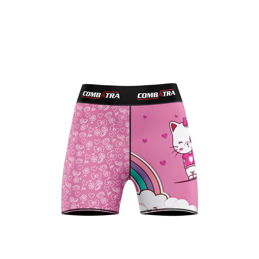 Cattified Rainbow Women’s Compression Shorts - Combat Shorts