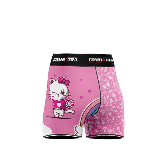 Cattified Rainbow Women’s Compression Shorts - Combat Shorts