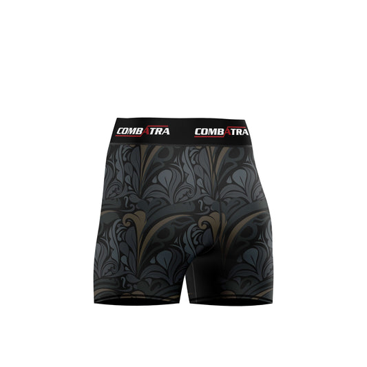 Golden Black  Women’s  Compression Shorts -  Combat Shorts