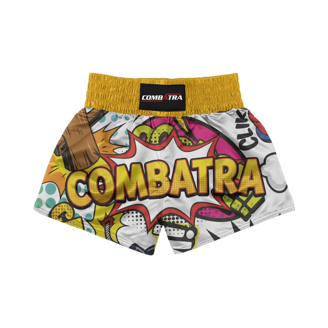 Fight Pop Energy Muay Thai Shorts front view | Combatra