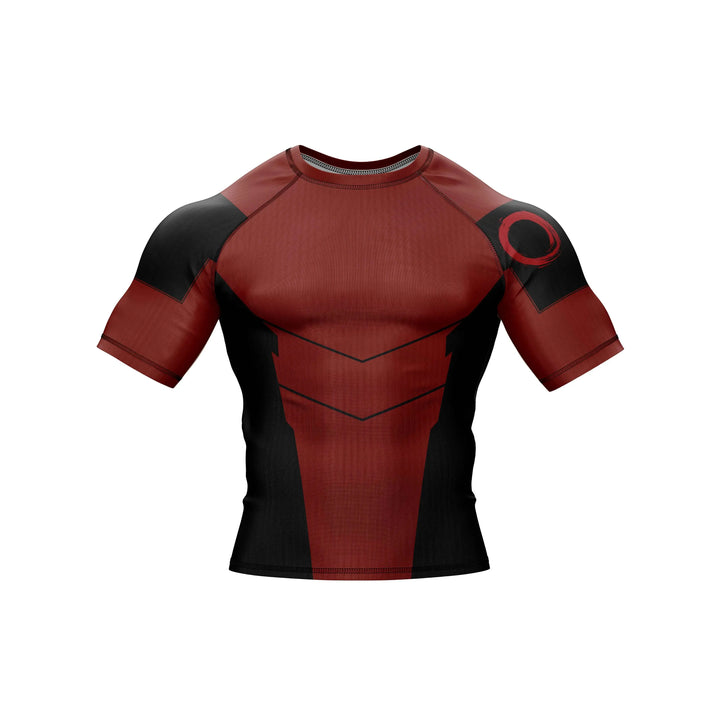 Combatra Red Vortex Combat BJJ Rashguard – UPF 50+