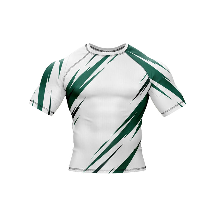 Combatra Green Strike Combat BJJ Rashguard – UPF 50+