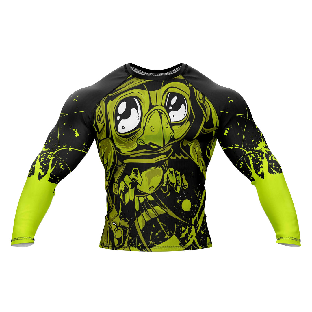 Combatra Green Chaos Mode BJJ Rashguard – UPF 50+