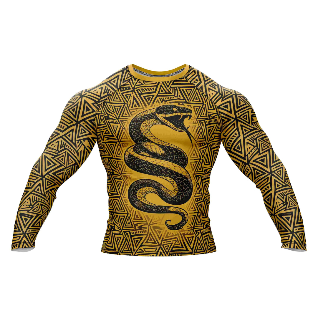 Combatra Golden Serpent Cobra BJJ Rashguard – UPF 50+