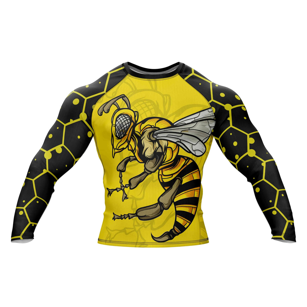 Combatra Black Gold Hornet BJJ Rashguard – UPF 50+