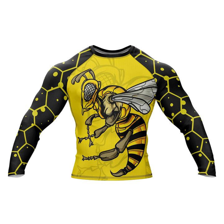 Combatra Black Gold Hornet BJJ Rashguard – UPF 50+