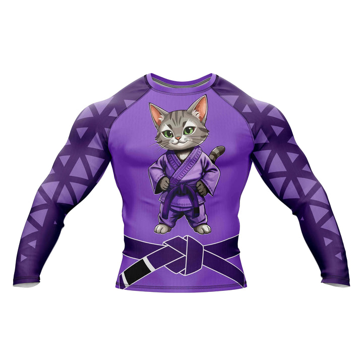 Combatra Cat Warrior Purple BJJ Rashguard – UPF 50+