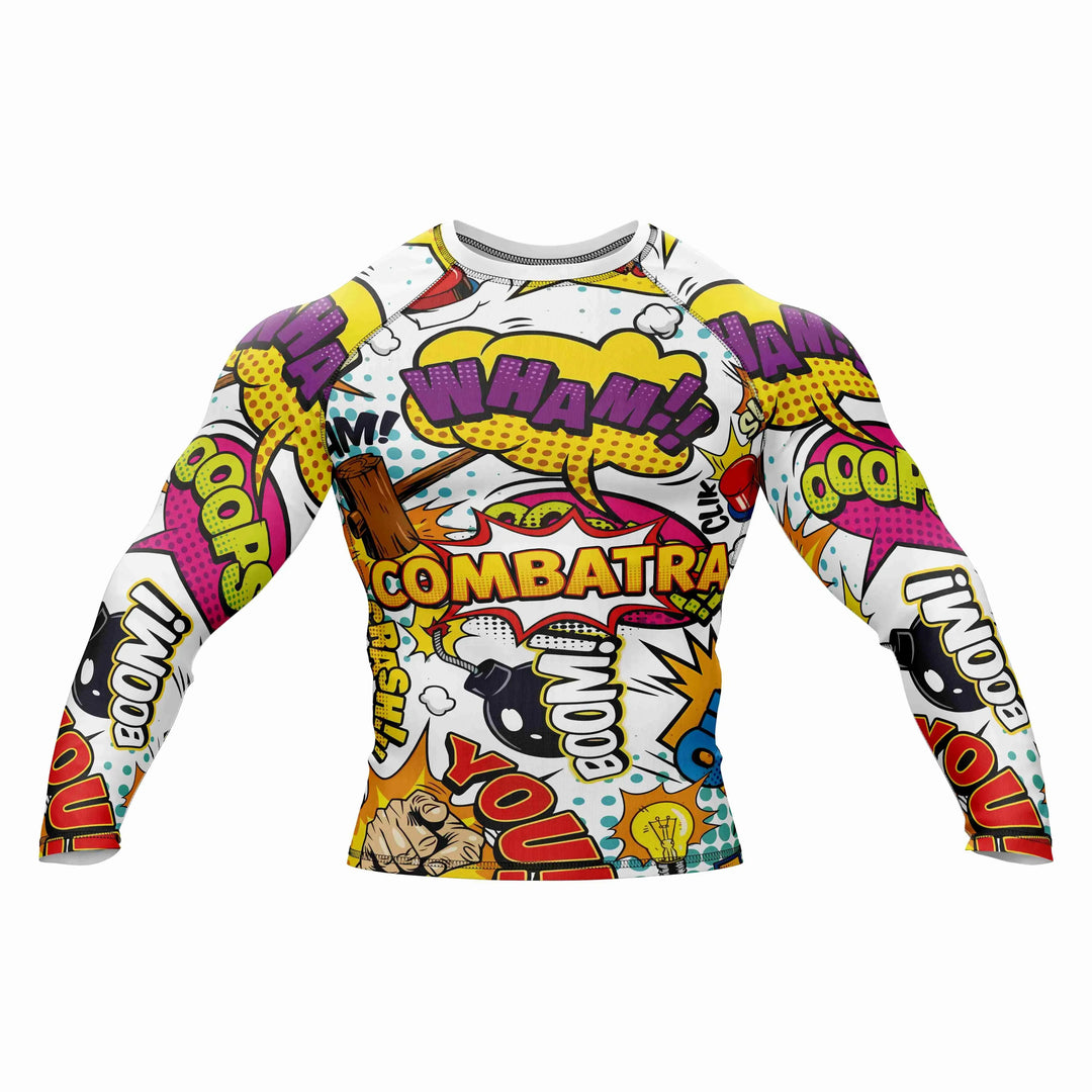 Combatra Fight Pop Energy BJJ Rashguard – UPF 50+