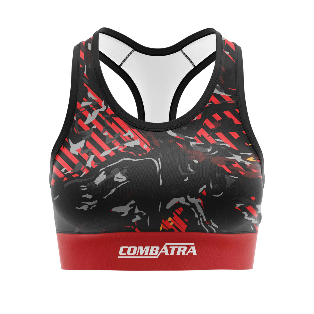 Red Camo Sports Bra | Combatra