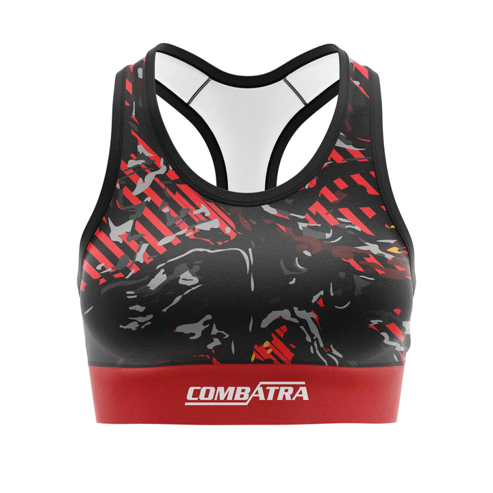 Red Camo Sports Bra | Combatra
