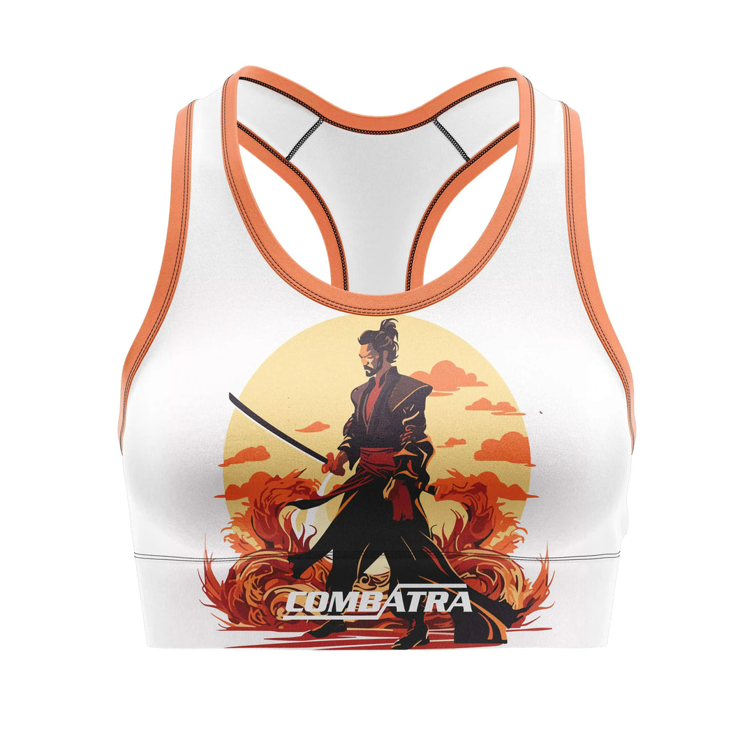 Samurai Warrior Sports Bra front view | Combatra