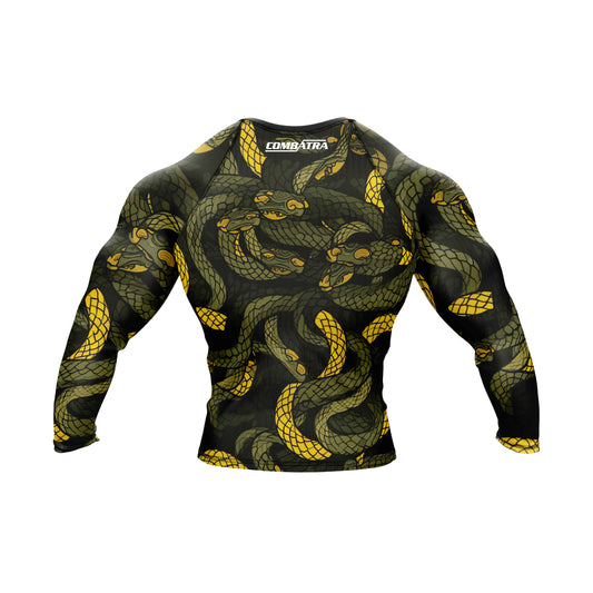 Abstract Snake Fury Compression Rash Guard