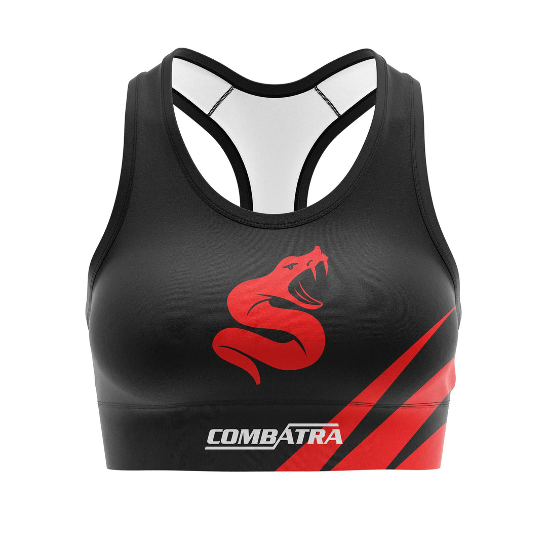 Snake Fury Sports Bra front view | Combatra