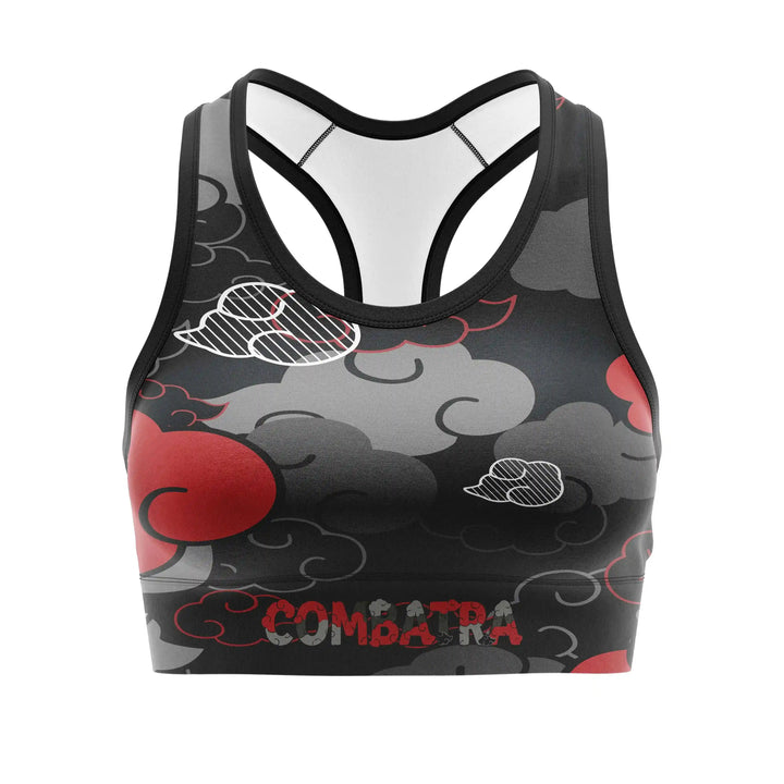 Dark Cloud Rising Sports Bra detail view | Combatra