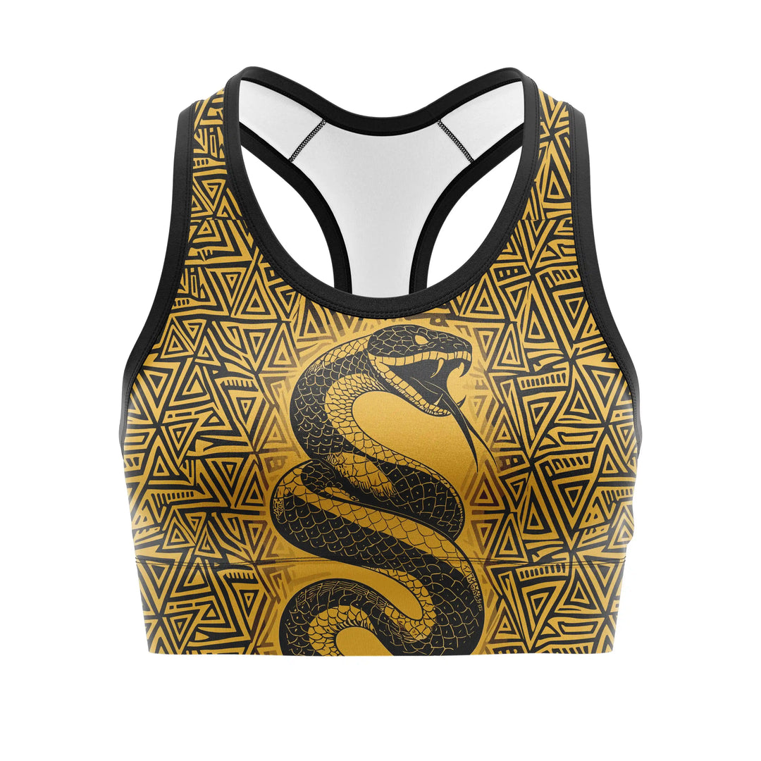 Golden Serpent Cobra Sports Bra | Combatra