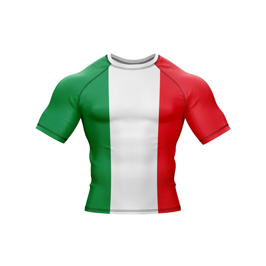 Combatra Italy Flag Patriotic BJJ Rashguard – UPF 50+