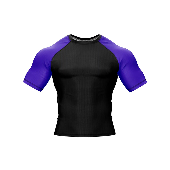 Black &amp; Purple BJJ Rashguard – UPF 50+ | Combatra