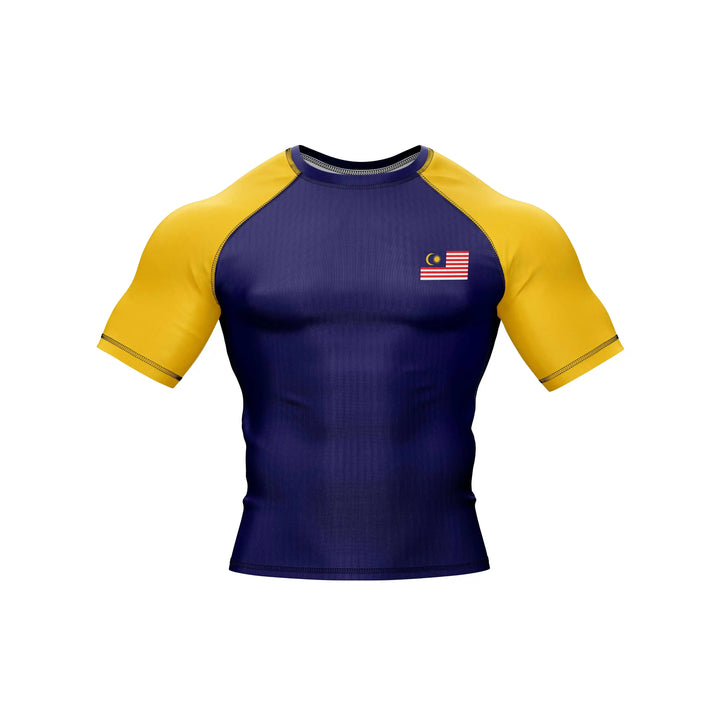 Combatra Malaysia Flag Patriotic BJJ Rashguard – UPF 50+