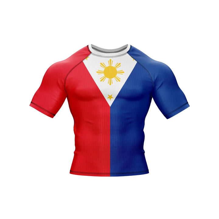 Combatra Philippines Flag Patriotic BJJ Rashguard – UPF 50+