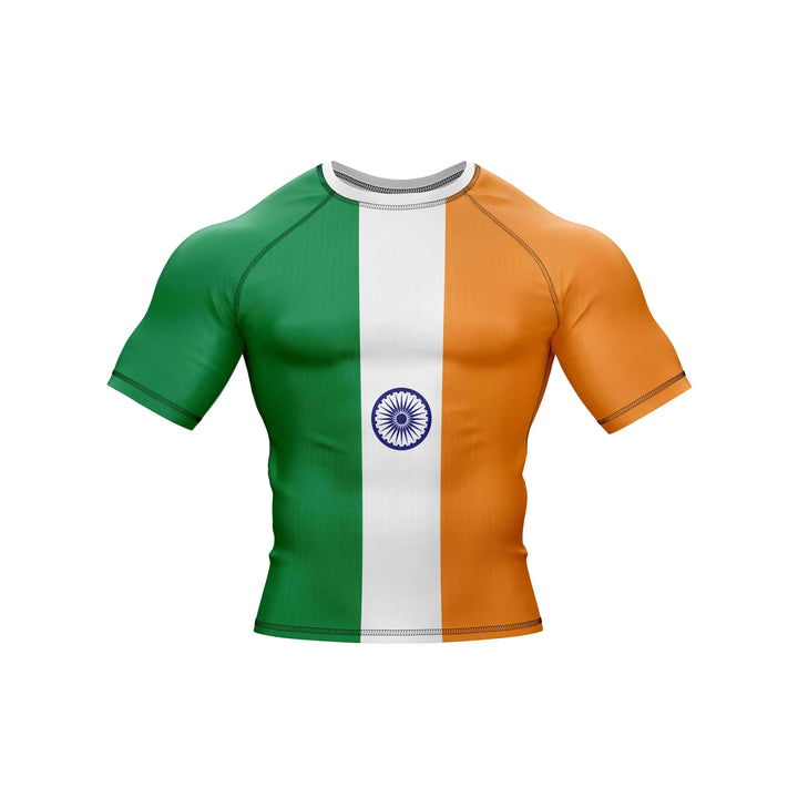 Combatra Indian Flag Patriotic BJJ Rashguard – UPF 50+