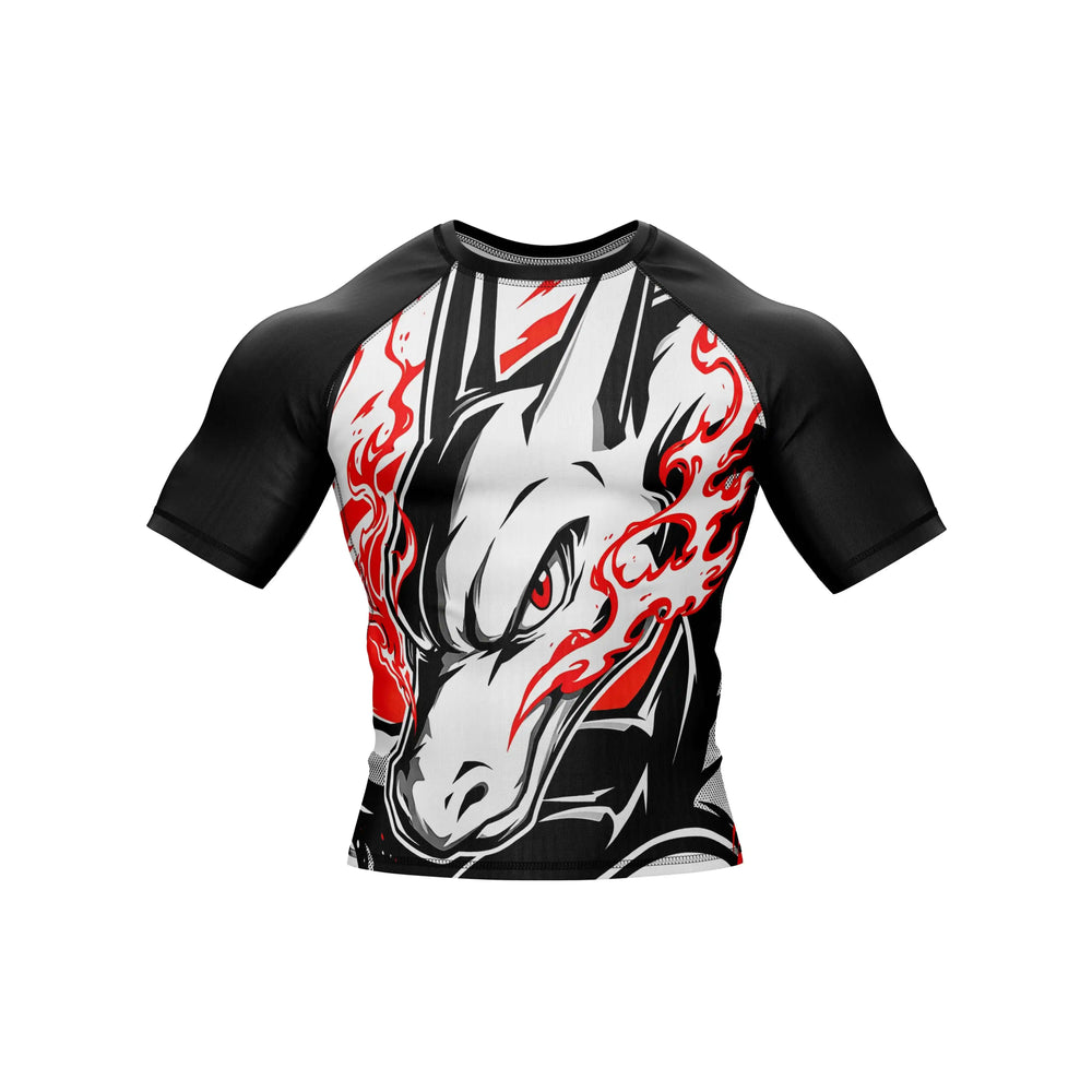 Combatra White Fierce Dragon BJJ Rashguard – UPF 50+