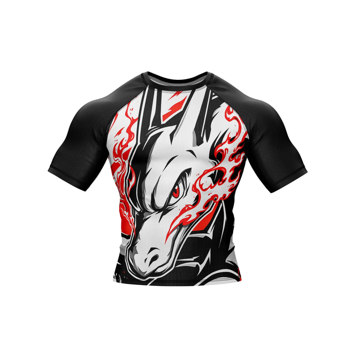 Combatra White Fierce Dragon BJJ Rashguard – UPF 50+