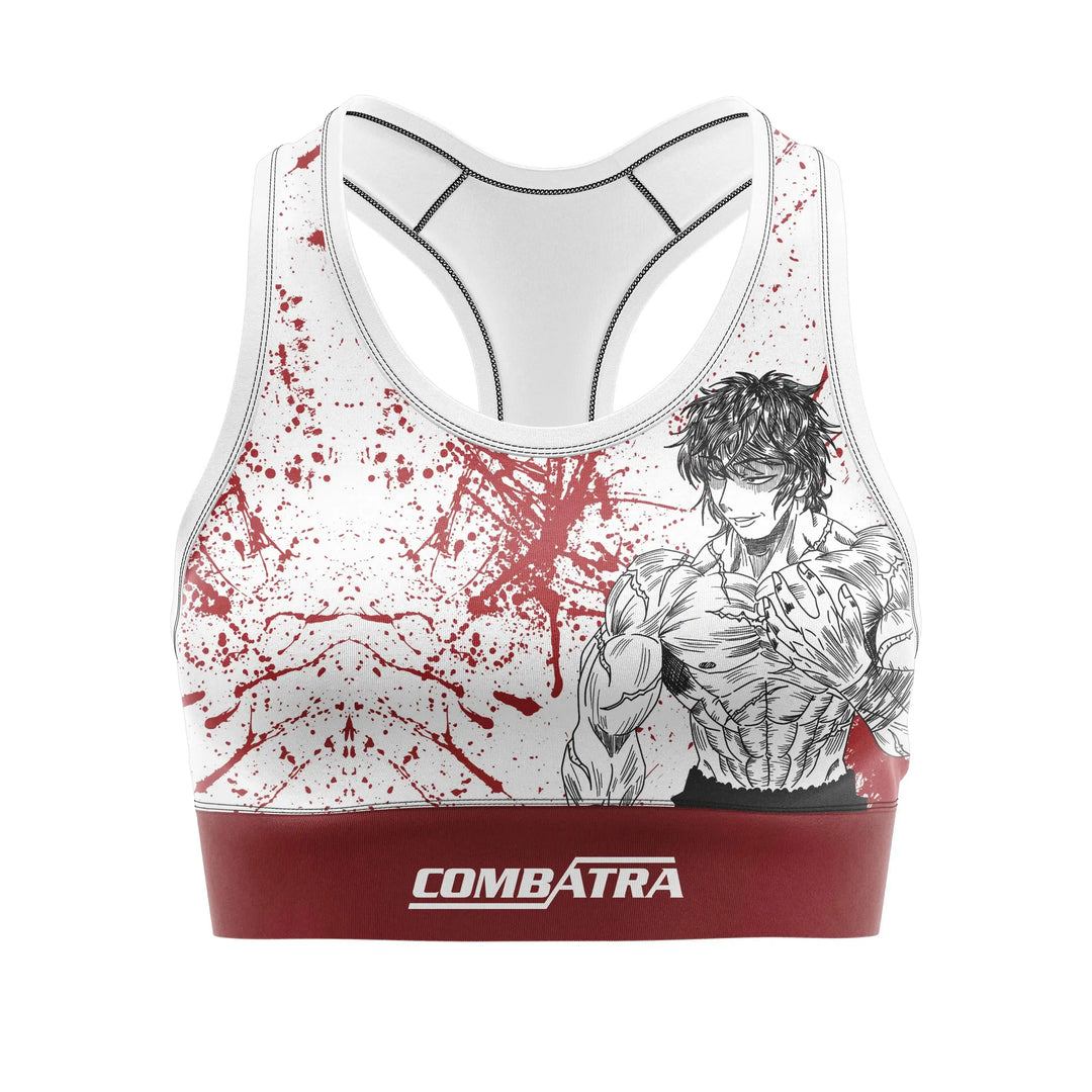 Blood Splash Sports Bra front view | Combatra