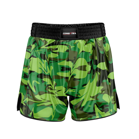 Green Camo Battle Field Muay Thai Shorts