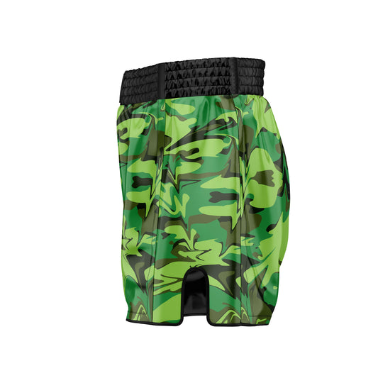 Green Camo Battle Field Muay Thai Shorts