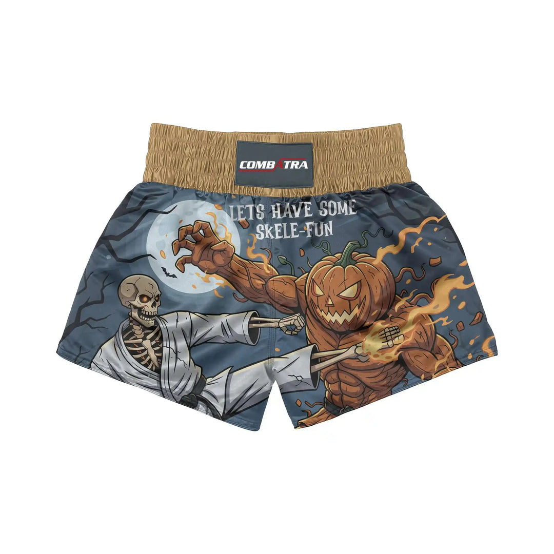 Halloween Club Fight Muay Thai Shorts front view | Combatra