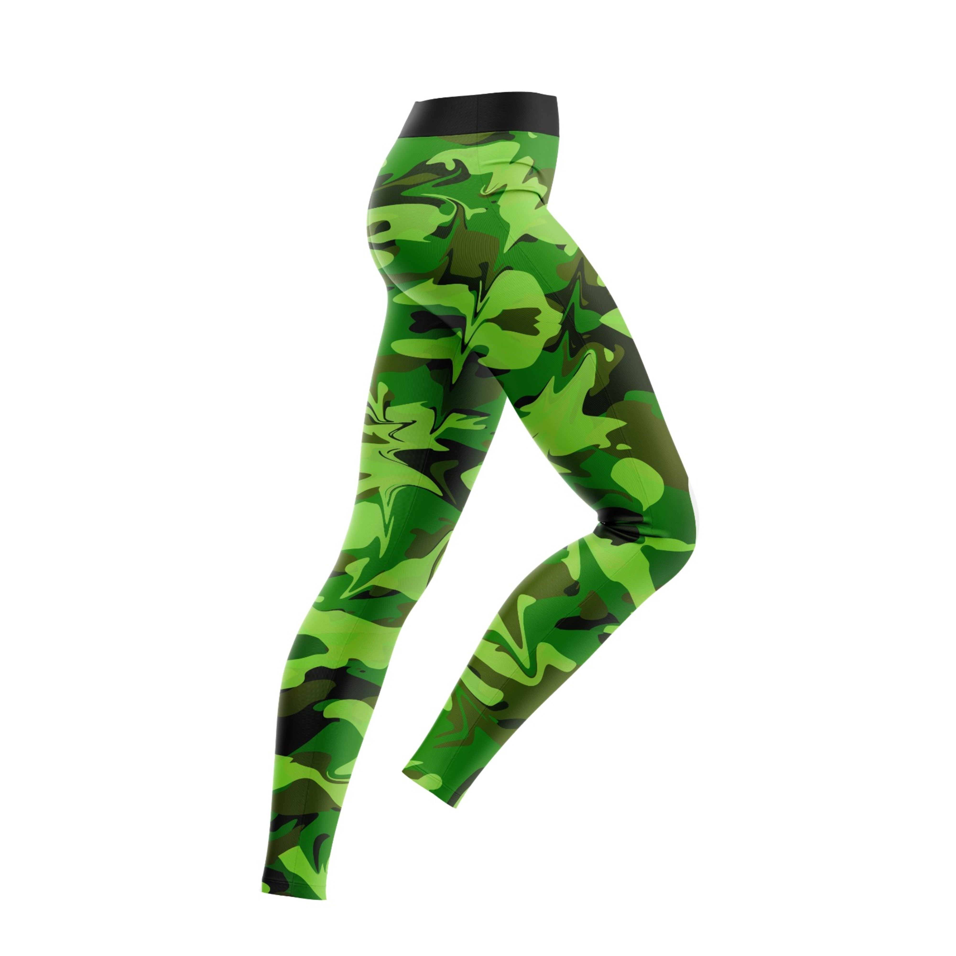 Green Battlefield Camo Compression spats for Women