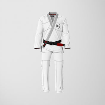 Custom White Brazilian Jiu Jitsu Gi