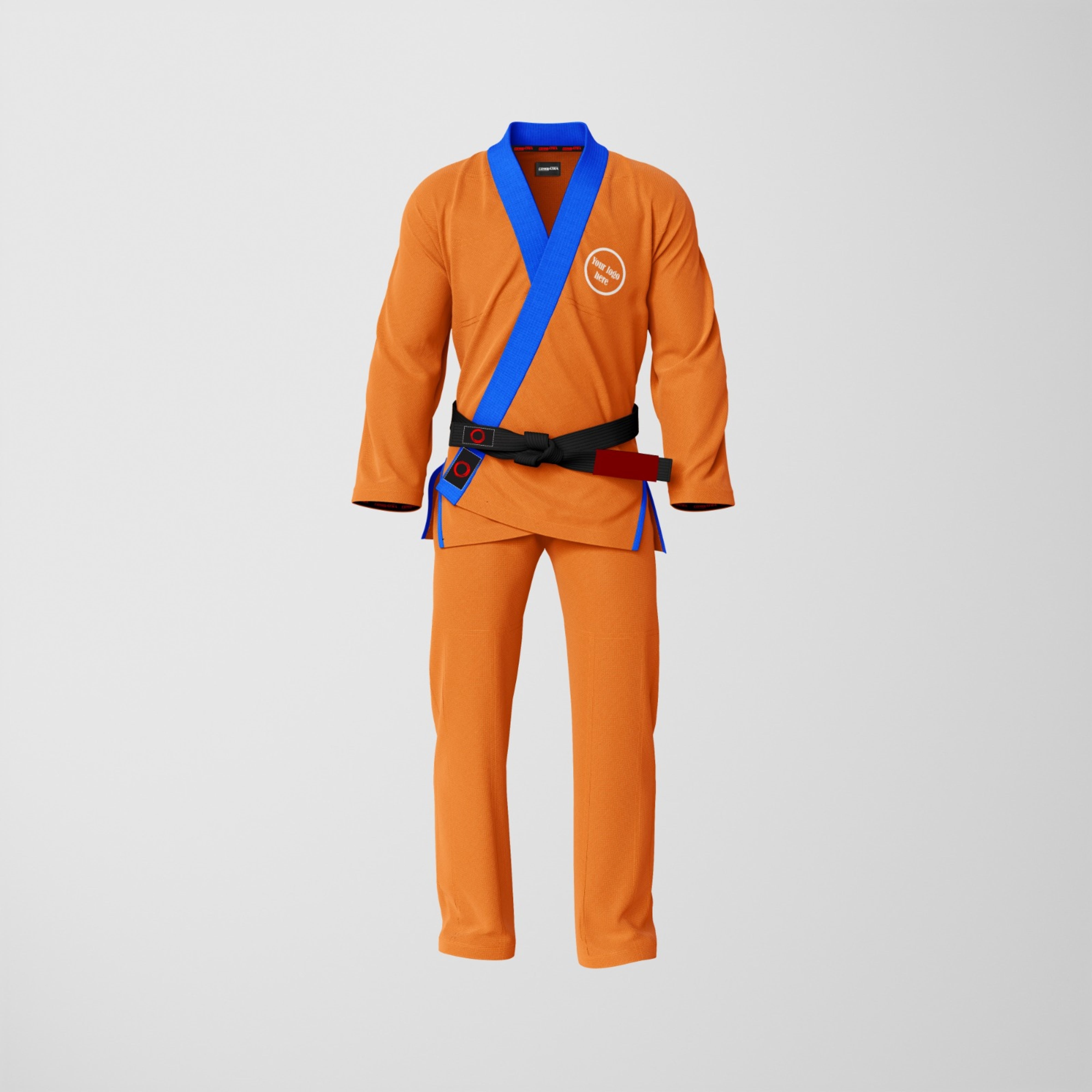 Custom Orange Brazilian Jiu Jitsu Gi