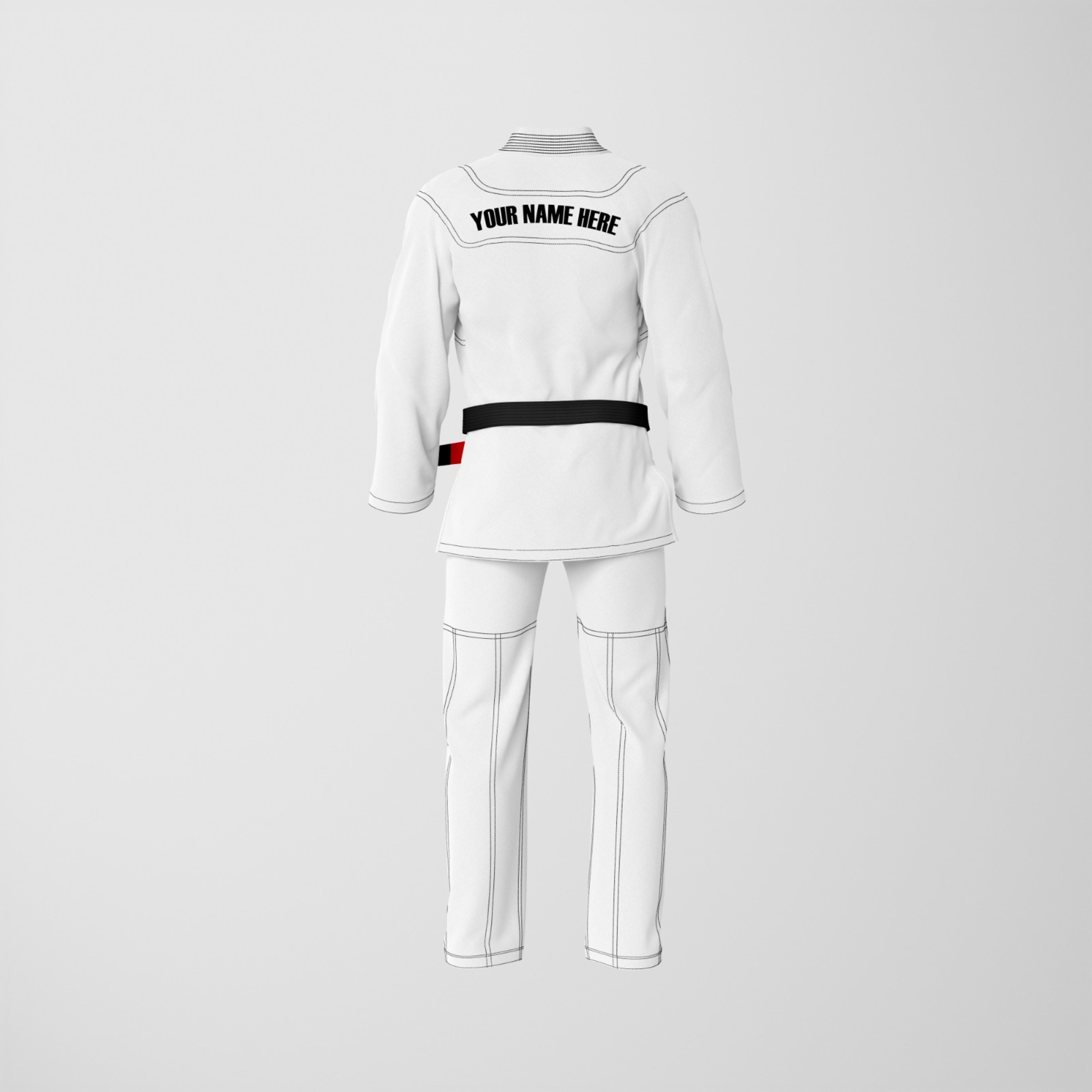 Custom White Brazilian Jiu Jitsu Gi