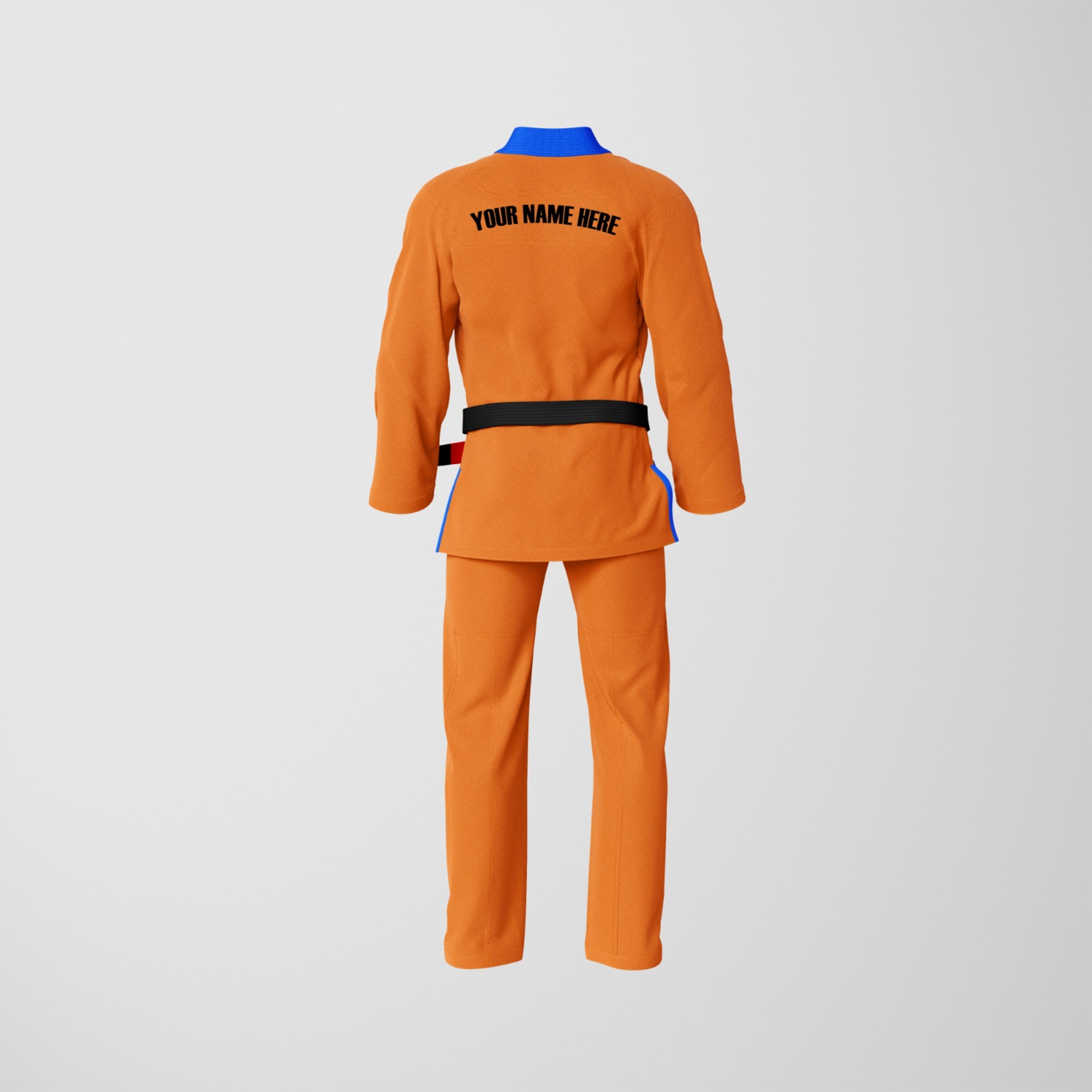 Custom Orange Brazilian Jiu Jitsu Gi