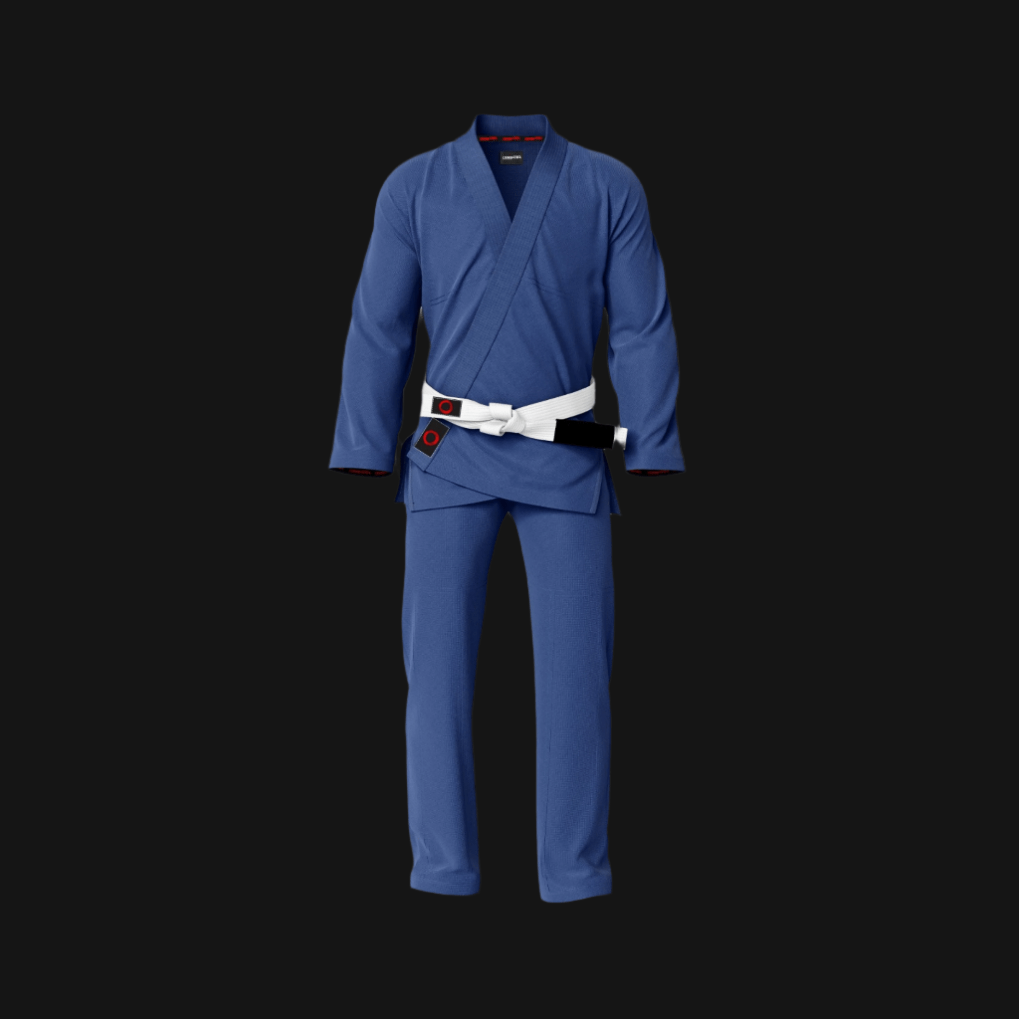 Basic Blue Jiu-Jitsu Gi with Custom Accents