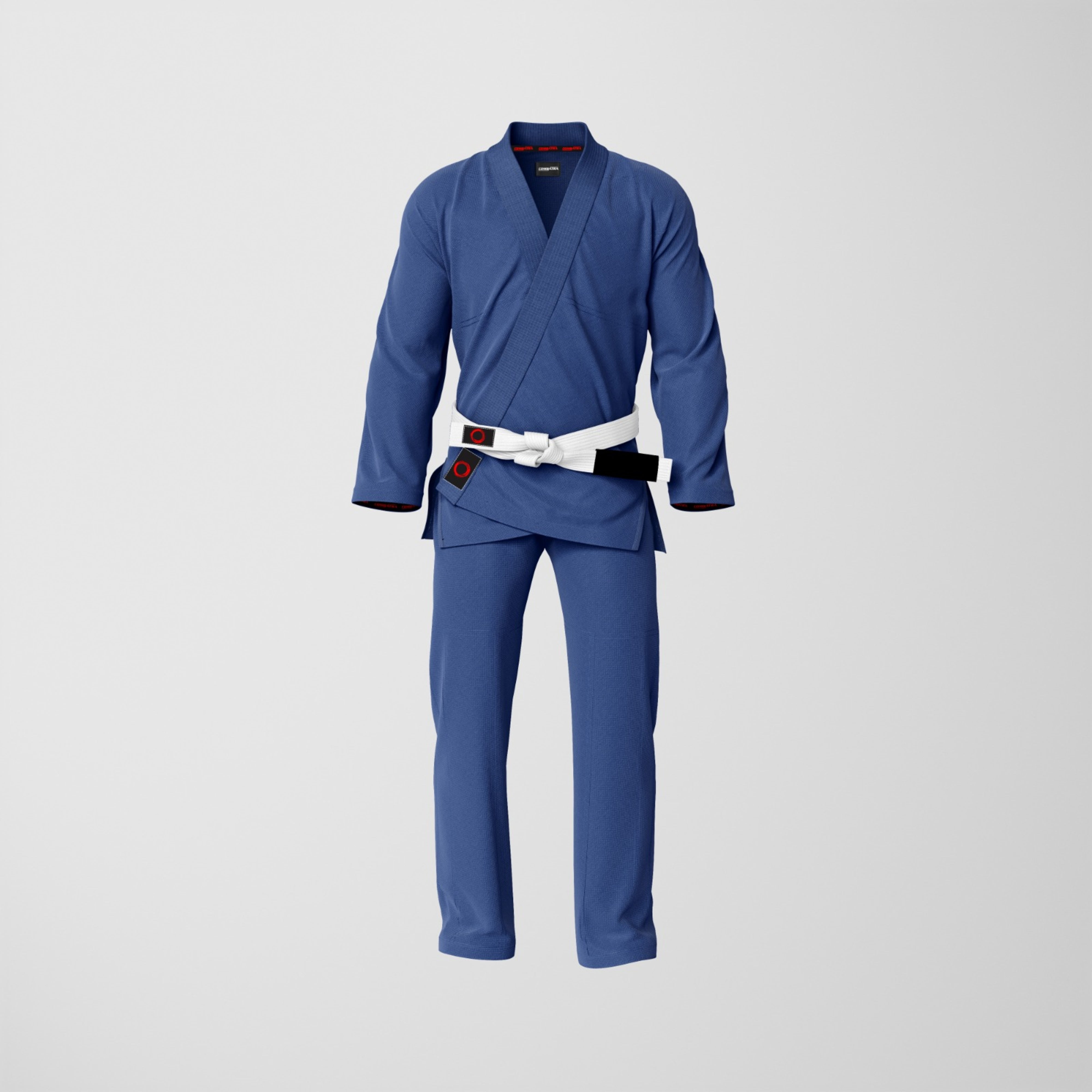 Basic Blue Jiu-Jitsu Gi with Custom Accents