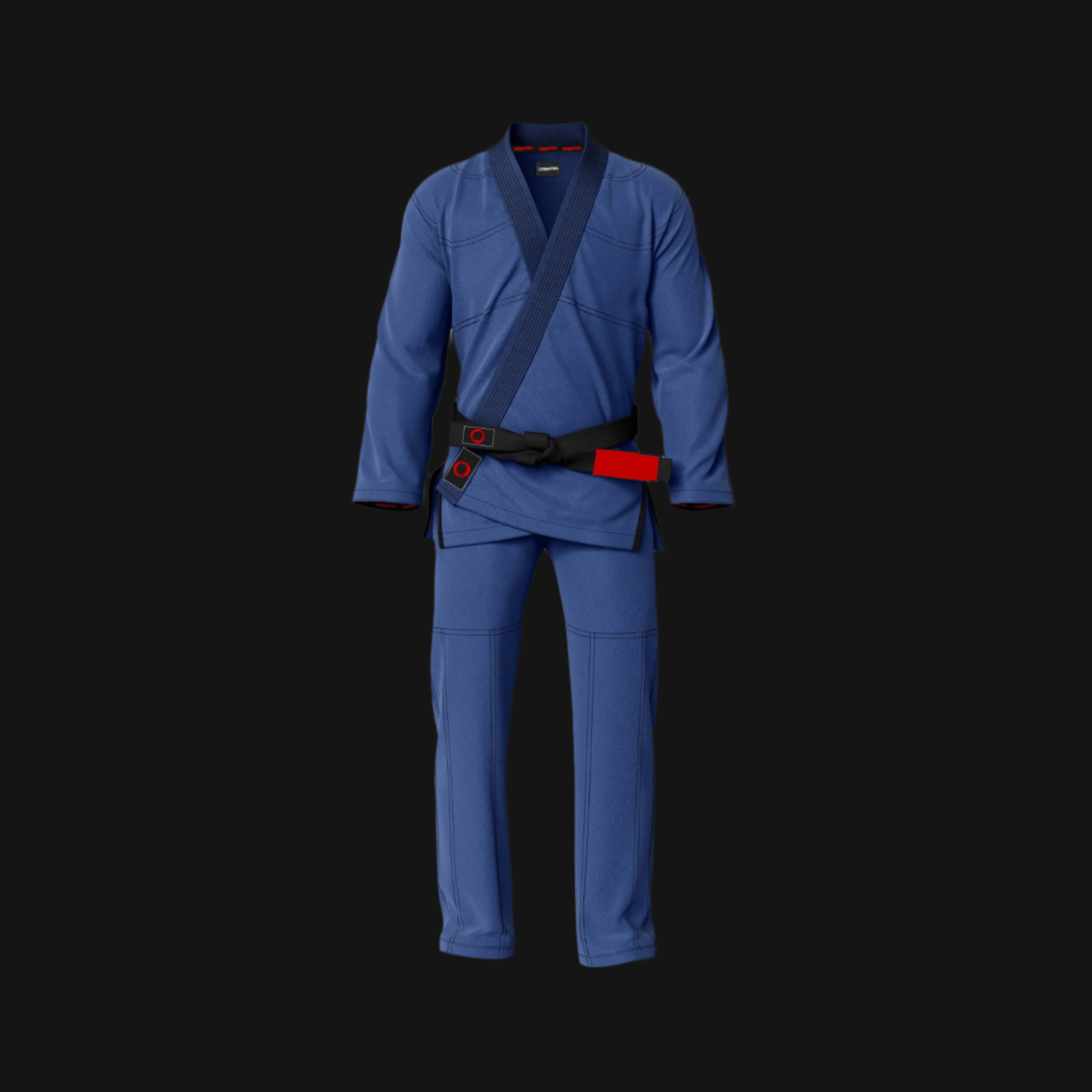 Basic Blue Jiu-Jitsu Gi with Black Threads