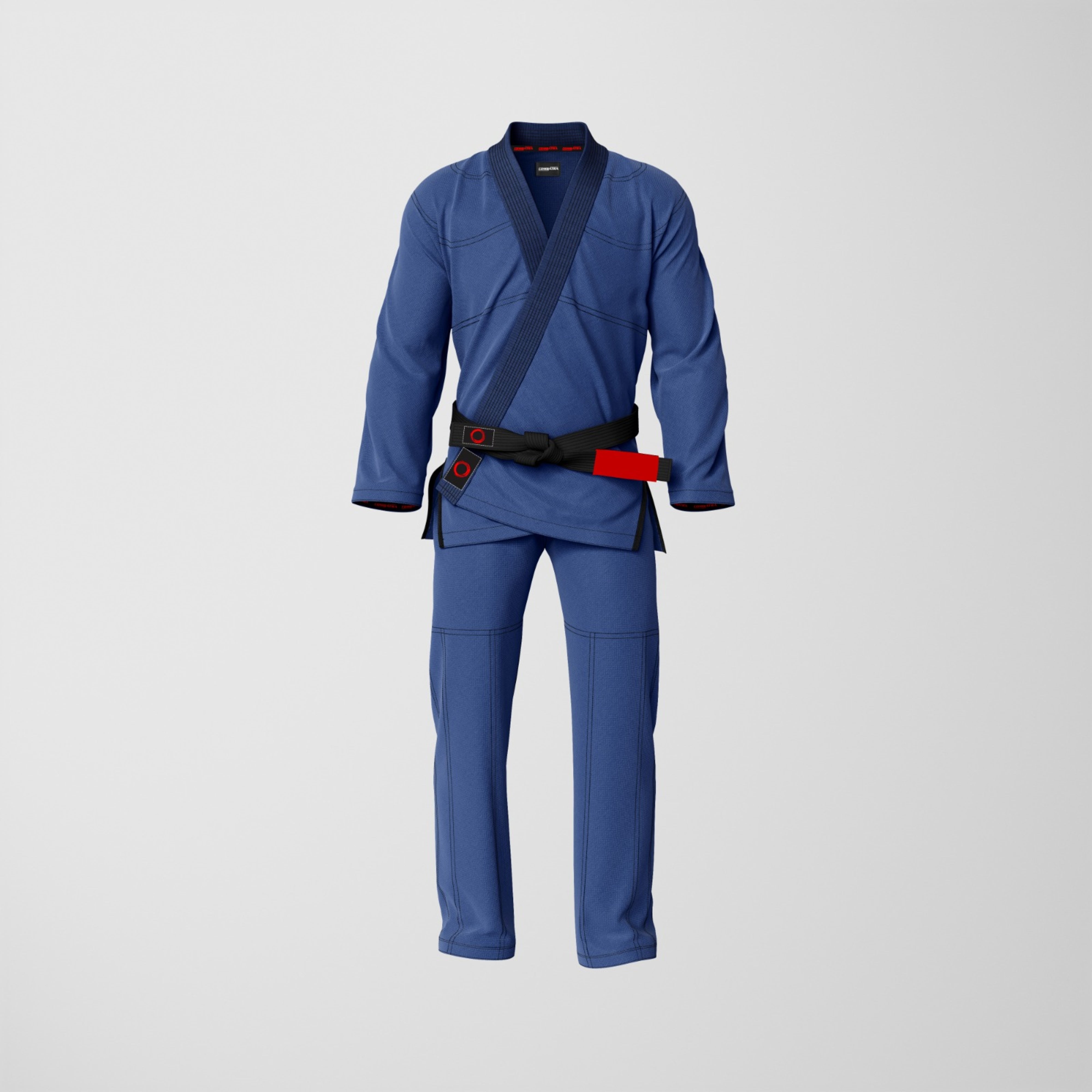 Basic Blue Jiu-Jitsu Gi with Black Threads