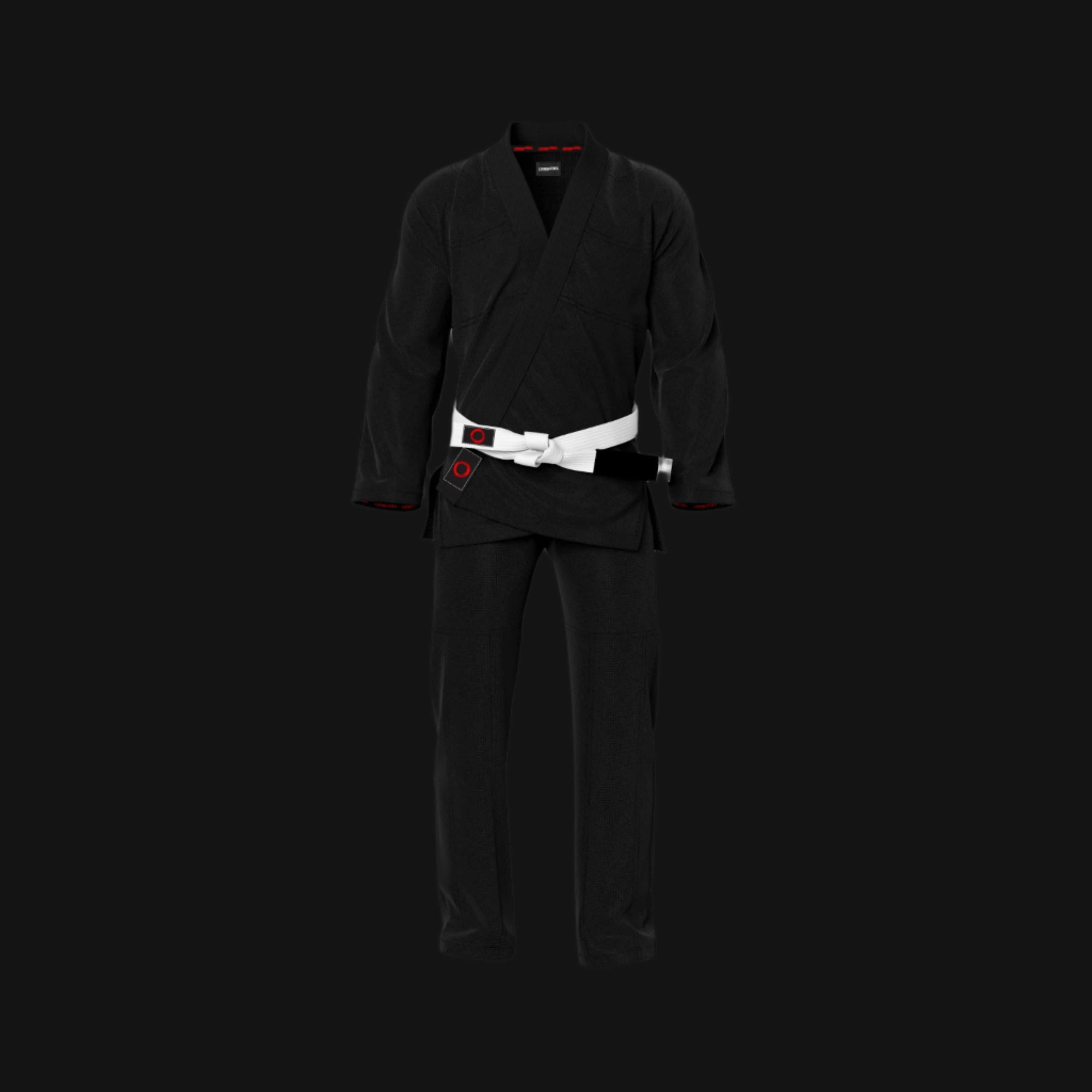 Basic Black Jiu-Jitsu Gi with Custom Accents