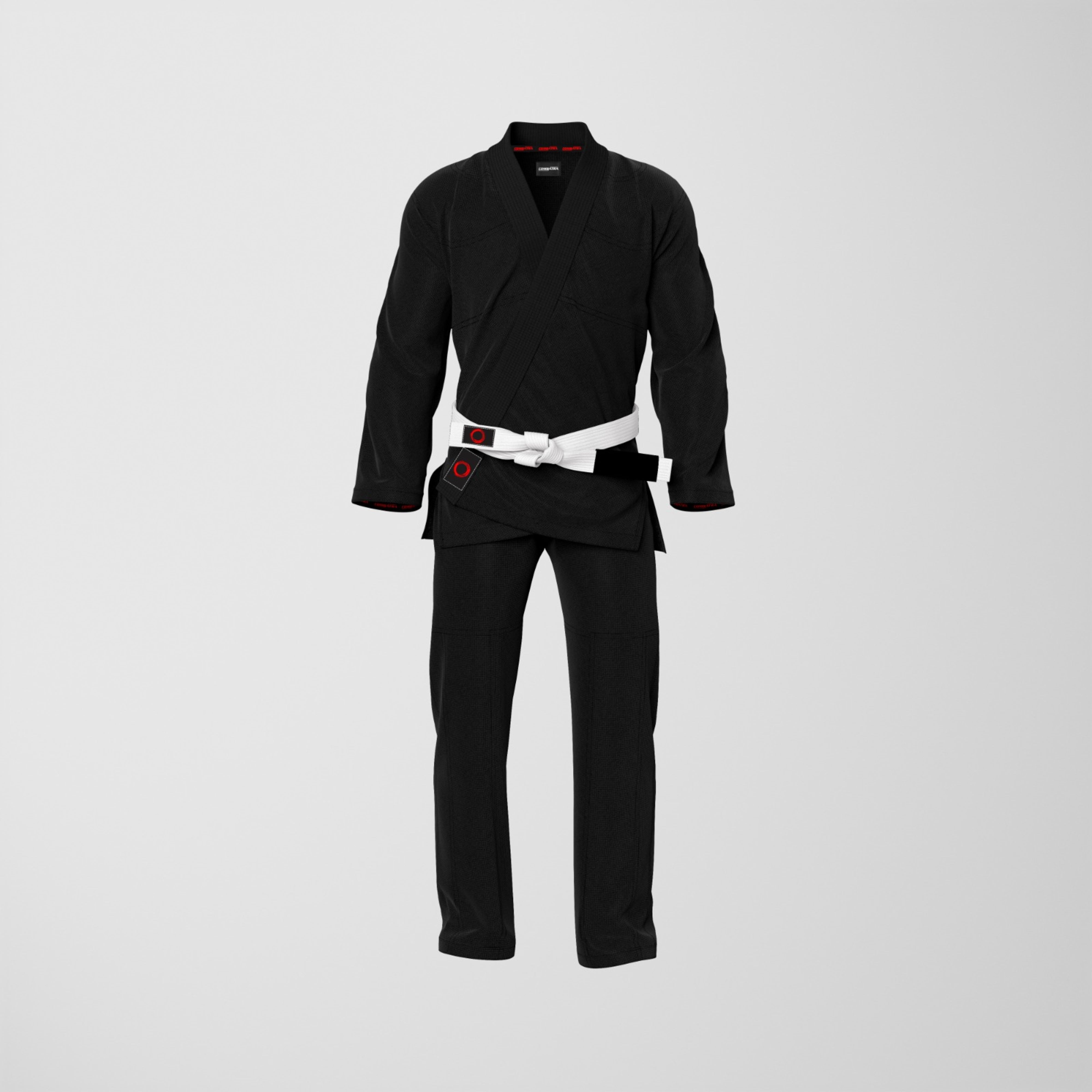 Basic Black Jiu-Jitsu Gi with Custom Accents