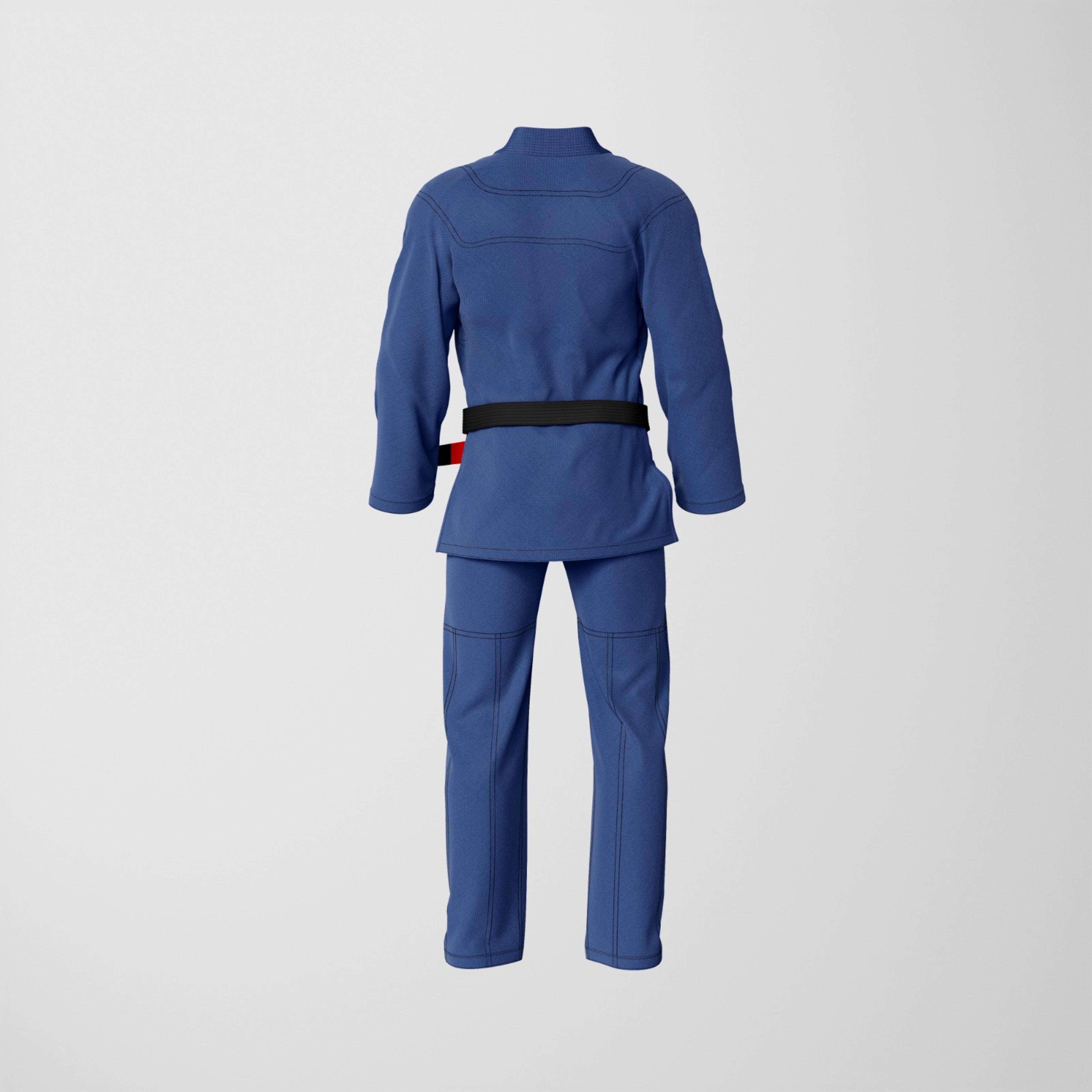 Basic Blue Jiu-Jitsu Gi with Black Threads