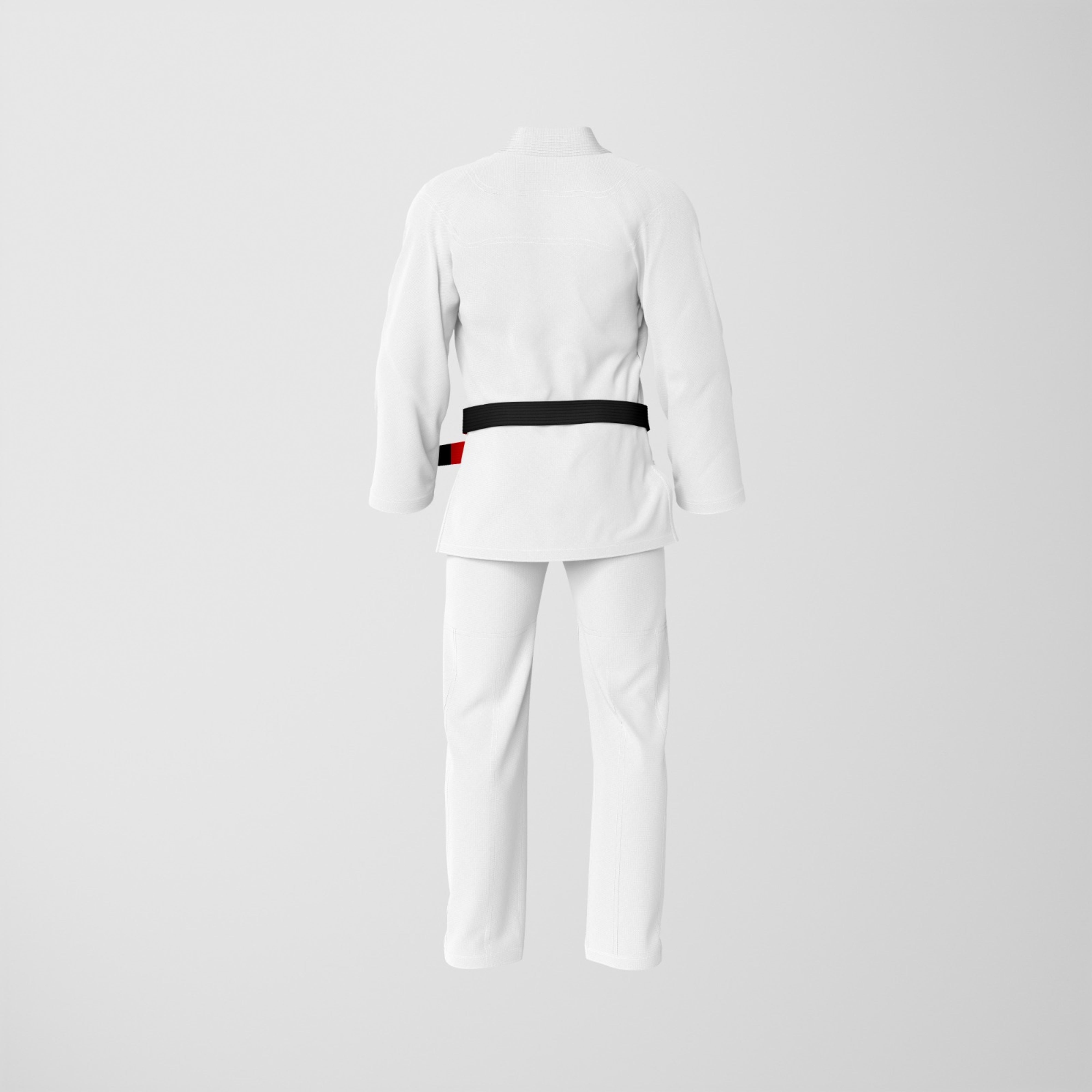 Basic White Jiu-Jitsu Gi with Custom Accents