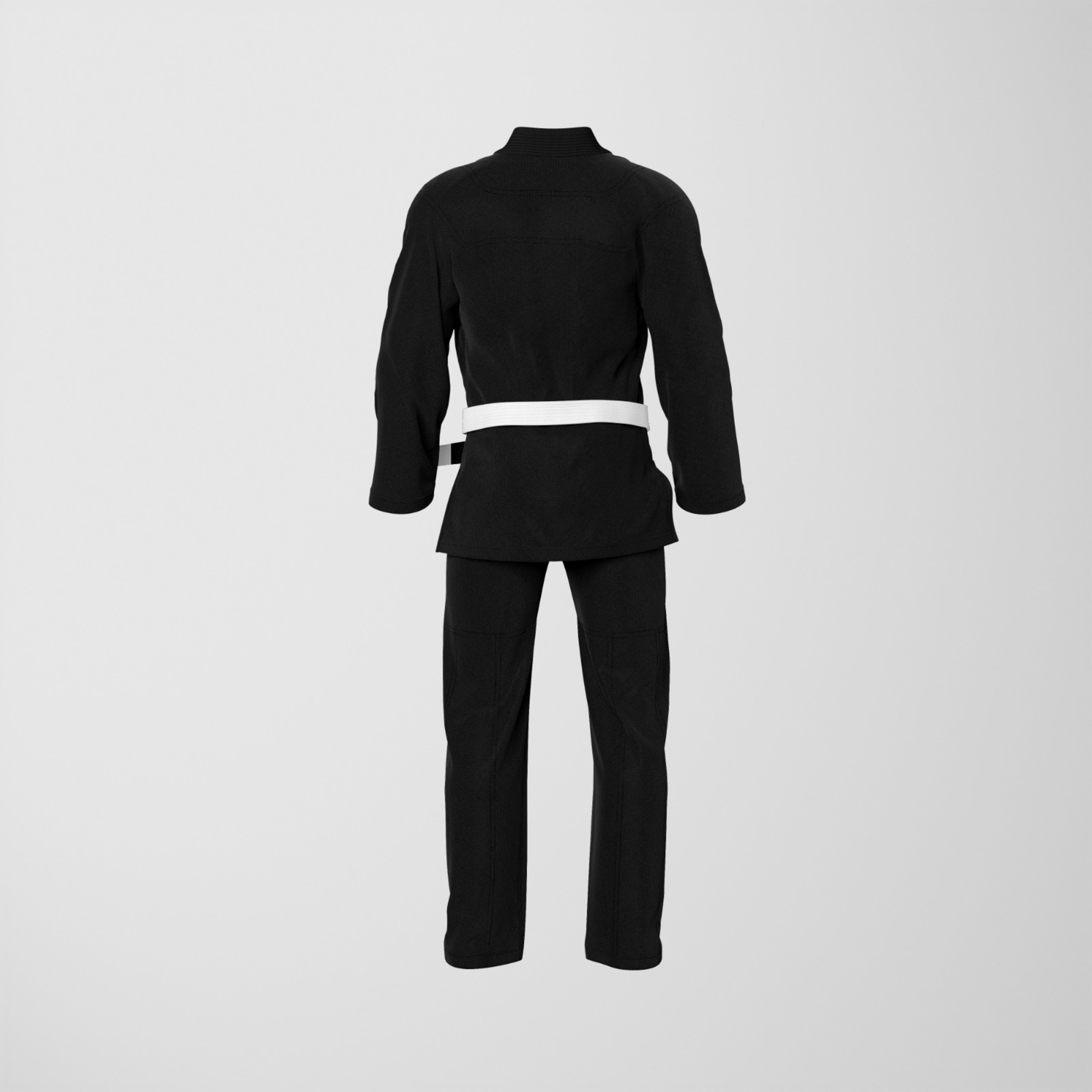 Basic Black Jiu-Jitsu Gi with Custom Accents