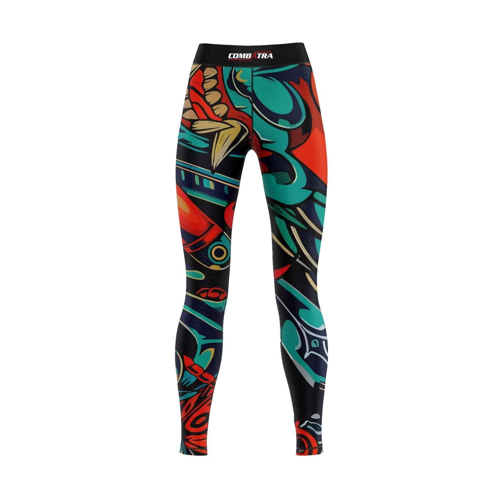 Demon Spirit Graphic Compression Pants