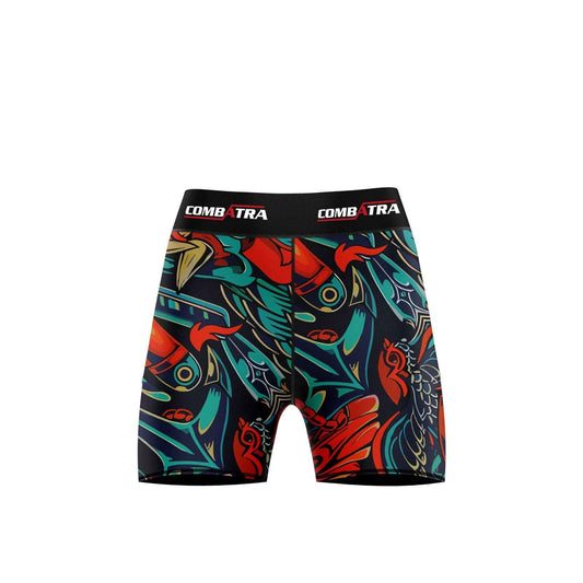 Demon Spirit Graphic Compression Shorts