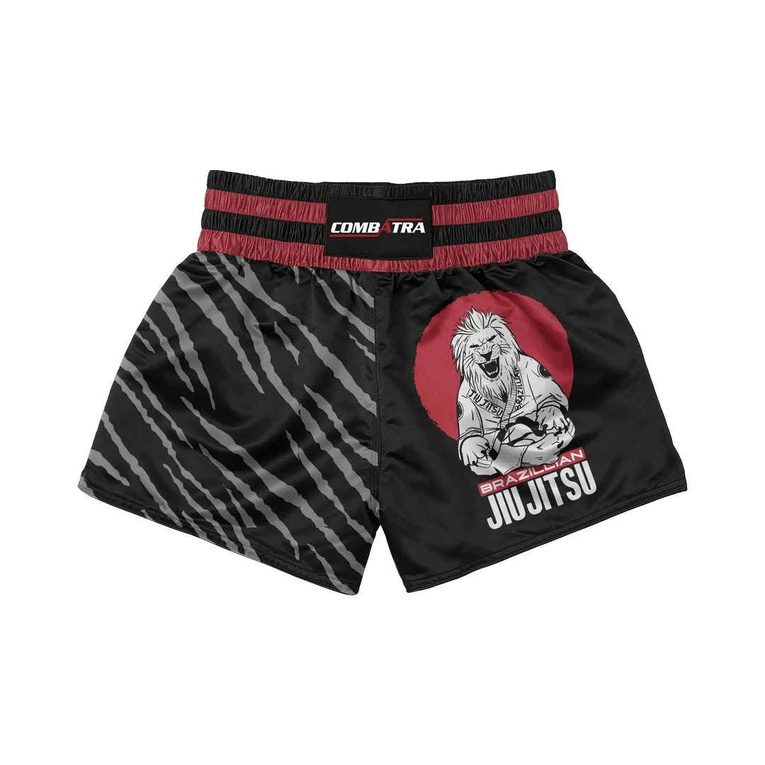 Lion Warrior Muay Thai Shorts front view | Combatra