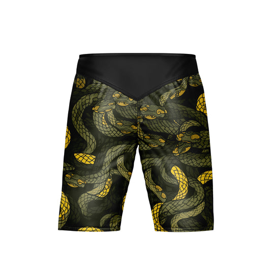 Abstract  Snake Fury MMA Shorts - Combatra